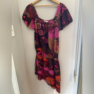 Y2K Floral Multicolor Top